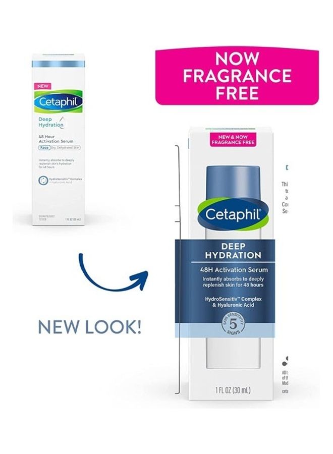 سيتافيل Cetaphil Deep Hydration 48h Activation Serum Hydrosensitiv Complex And Hyaluronic Acid 30ml  - Image 2