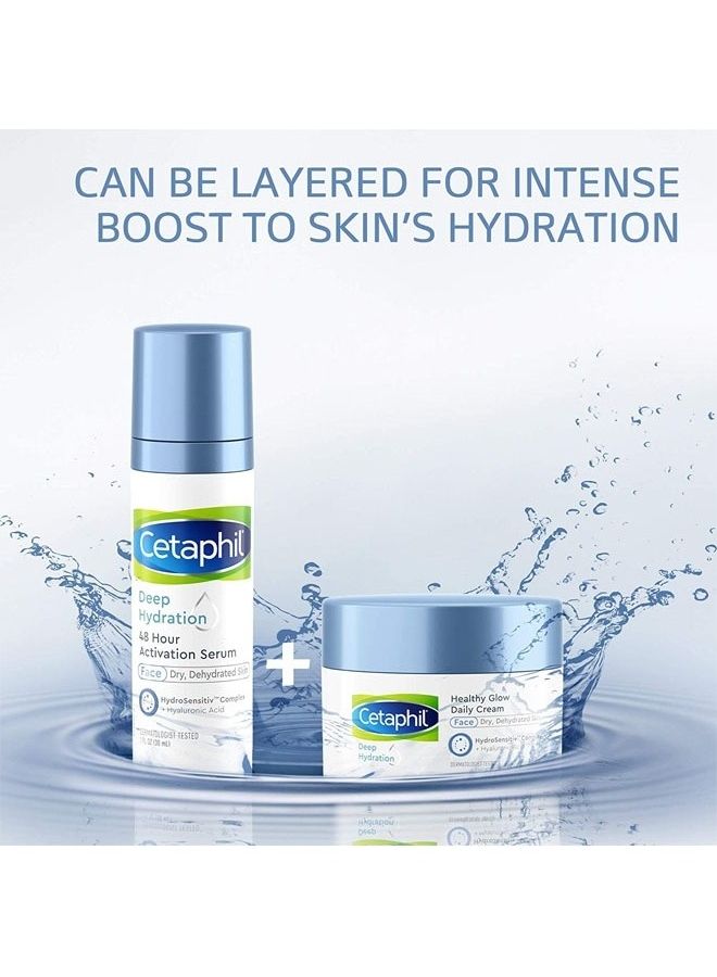 سيتافيل Cetaphil Deep Hydration 48h Activation Serum Hydrosensitiv Complex And Hyaluronic Acid 30ml  - Image 5