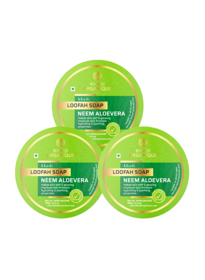 كادي أورجانيك صابون لوفا النيم والألوة فيرا عبوة من 3 - Image 1