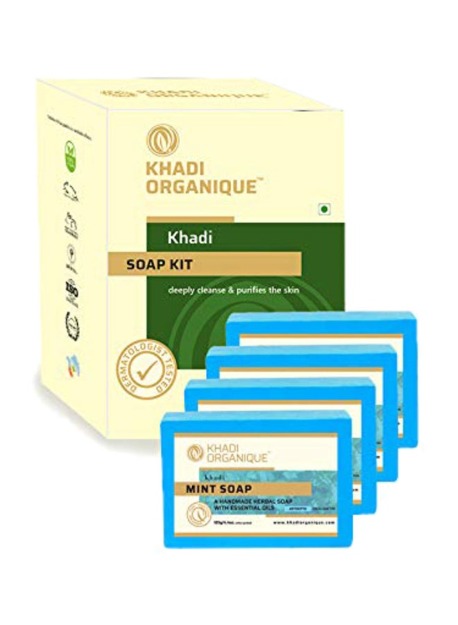 كادي أورجانيك حزمة صابون بالنعناع من 4 قطع 500جرام - Image 1