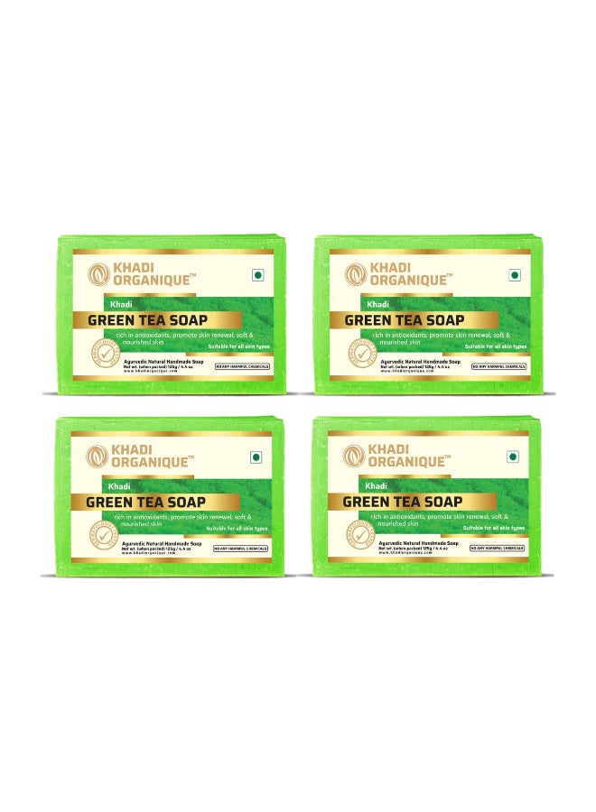 كادي أورجانيك حزمة من 4 قطع صابون بالشاي الأخضر 4x125جرام - Image 1