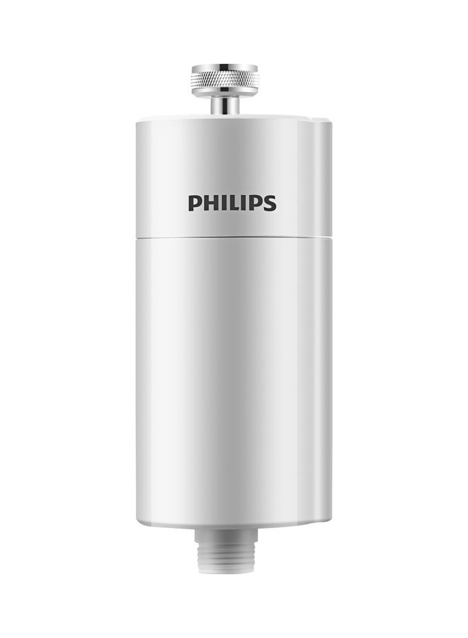 Philips - Water-In-Line Shower Filter, Reduces Chlorine By Upto 99%, Easy to Install, Fits All Standard Hoses And Taps White - Image 1
