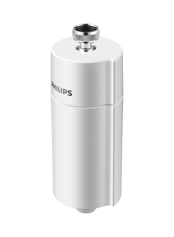 Philips - Water-In-Line Shower Filter, Reduces Chlorine By Upto 99%, Easy to Install, Fits All Standard Hoses And Taps White - Image 1