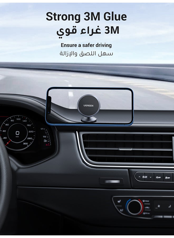 Ugreen Car Phone Holder Magnetic Mobile Holder For Car Dashboard Car Phone Mount Adhesive Car Mount Holder Magnetic Phone Mount Compatible With iPhone 16/15 Series, Galaxy S24 S23 (Not Support Magsafe) Gray  - Image 4
