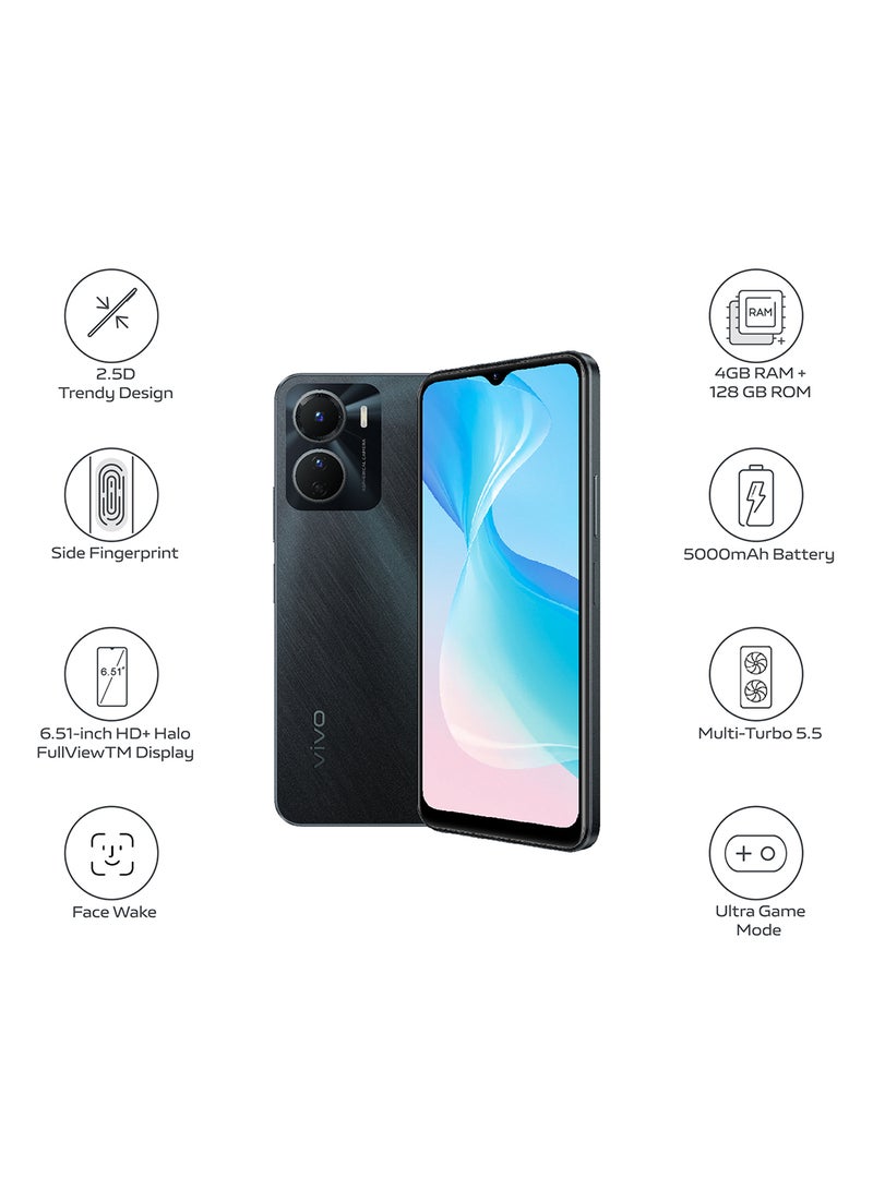 Y16 Dual SIM Stellar Black 4GB RAM 128GB 4G LTE Middle East Version