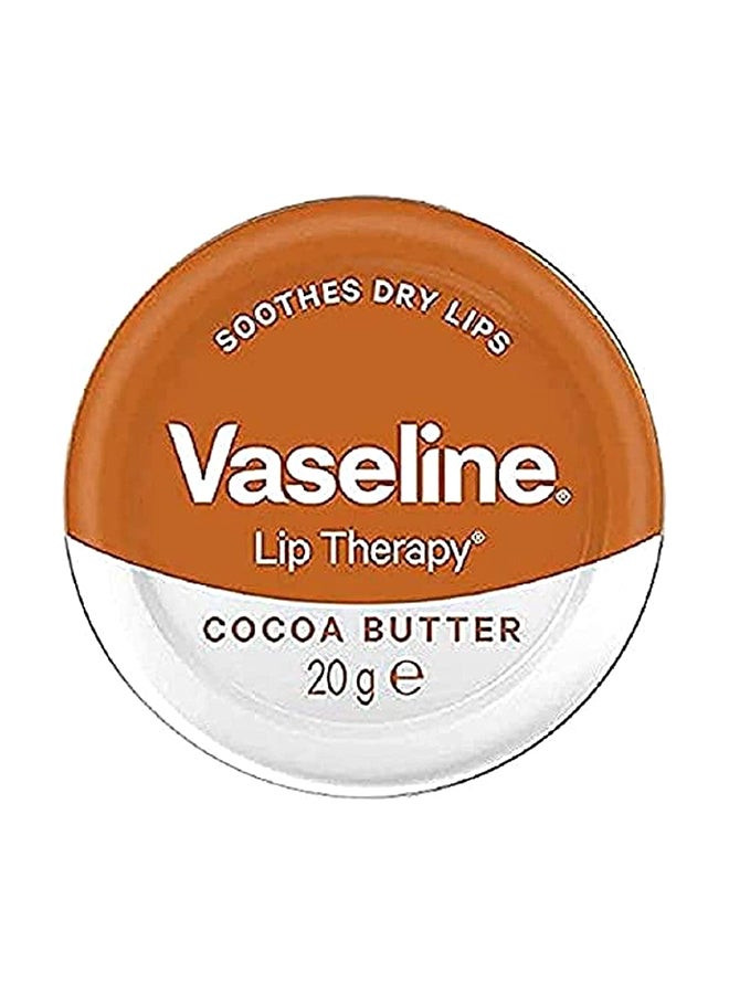 Vaseline Lip Therapy Petroleum Jelly Cocoa Butter 20grams  - Image 1