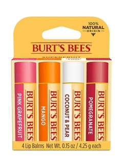 Burt's Bees Superfruit Moisturizing Lip Balm Pack Multicolour 