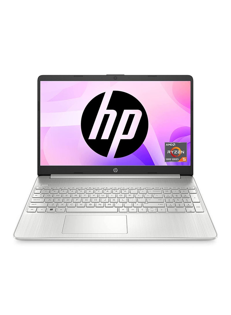 HP 2023 Latest Model Thin & Portable 15 (Upgraded Version) Laptop With 15.6-Inch Display, AMD Ryzen 5 5500U Processor/32GB RAM/1TB SSD/AMD Radeon Graphics/Windows 11 English Silver  - Image 1