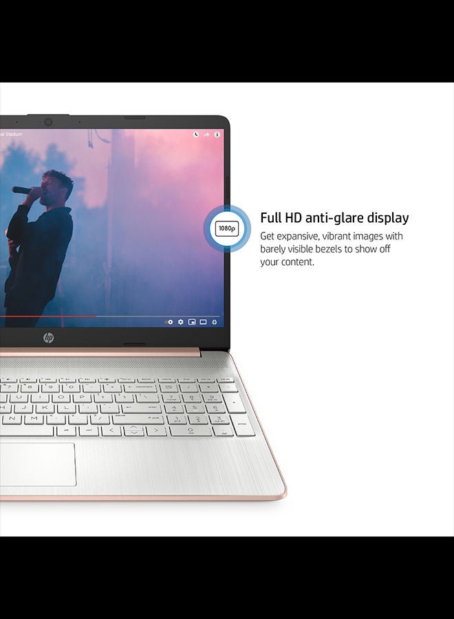 HP - 2023 Latest Model Thin & Portable 15 (Upgraded Version) Laptop With 15.6-Inch Display, AMD Ryzen 5 5500U Processor/16GB RAM/512 GB SSD/AMD Radeon Graphics/Windows 11 English/Arabic Silver - Image 1