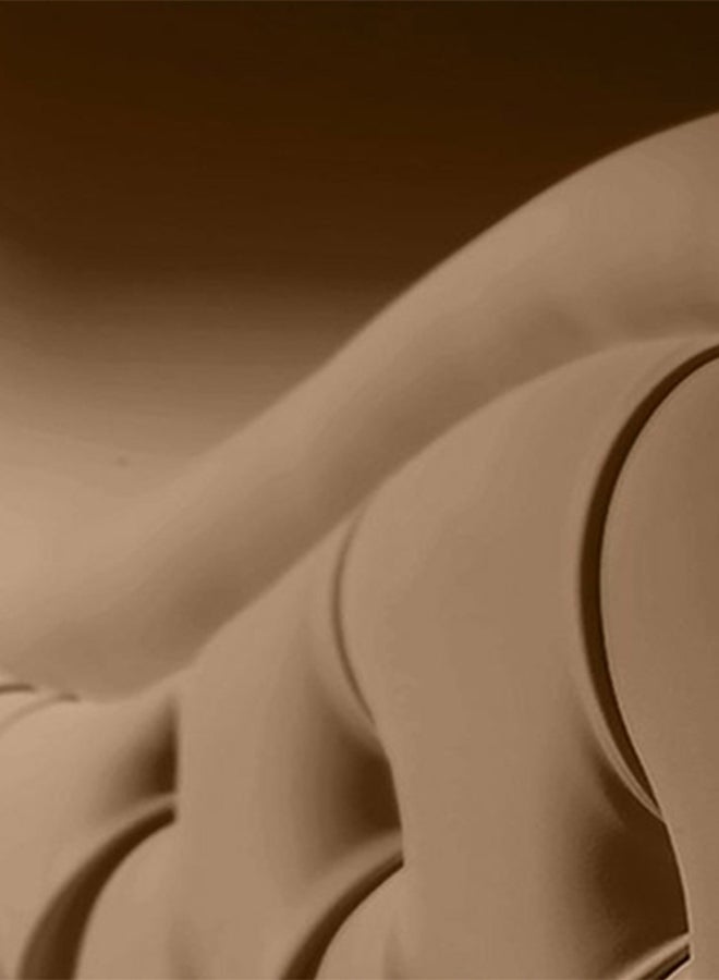 ريغال إن هاوس كرسي استرخاء رومانسية شيزلونج منجدة من المخمل بني 180x80x50cmسم  - Image 3