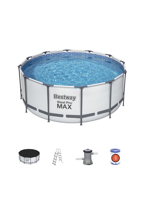 Steel Wire Frame Swimming Pool 56420 366x122cm