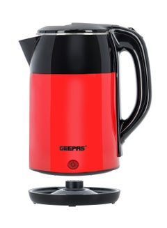 GEEPAS Double Layer Stainless Steel Electric Kettle,  Cordless Jug with Detachable Base, 360° Rotation, Boil-Dry Protection, and Automatic Shut-Off 1.8 L 1500 W GK6138 Red/Black  - Image 4