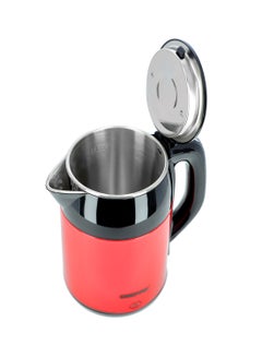 GEEPAS Double Layer Stainless Steel Electric Kettle,  Cordless Jug with Detachable Base, 360° Rotation, Boil-Dry Protection, and Automatic Shut-Off 1.8 L 1500 W GK6138 Red/Black  - Image 5