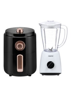 GEEPAS Air Fryer with Two Speed Multi Functional Blender 1.8 L 1500.0 W GAF37516/GSB9894 Black/White  - Image 1