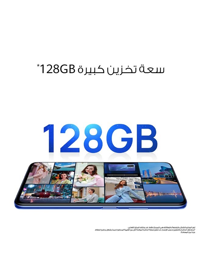 هواوي - هاتف نوفا Y70 بشريحتين لون أسود ميدنايت، 4 جيجابايت رام، وسعة داخلية 128 جيجابايت، يدعم 4G مع بطاقة في آي بي + مكبر صوت بلوتوث + سماعة أذن - إصدار الشرق الأوسط - Image 1