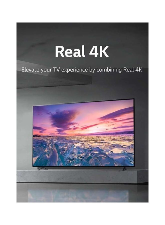 LG - 55-Inch UQ8000 Series Cinema Screen Design 4K Active HDR WebOS Smart AI ThinQ UHD 4K TV 55UQ80006LD Black - Image 1