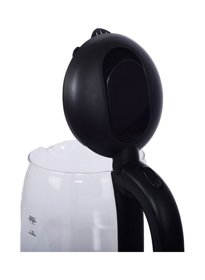 تكنو بيست - غلاية كهربائية زجاجية 1.8 لتر 2200 وات dlc-38120 أبيض/شفاف/أحمر 1.7 L 2200 W BGK-001 أسود - Image 1