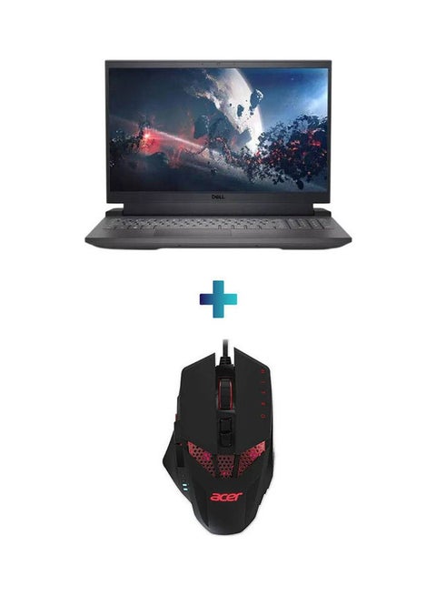 G15 5520 Laptop With 15.6-inch Display Core i7-12700H Processor 16gb Ram 512 gigabyte Nvidia GeForce RTX3050 Graphics With Acer Nitro Optical Gaming Mouse English/Arabic Dark Shadow Grey