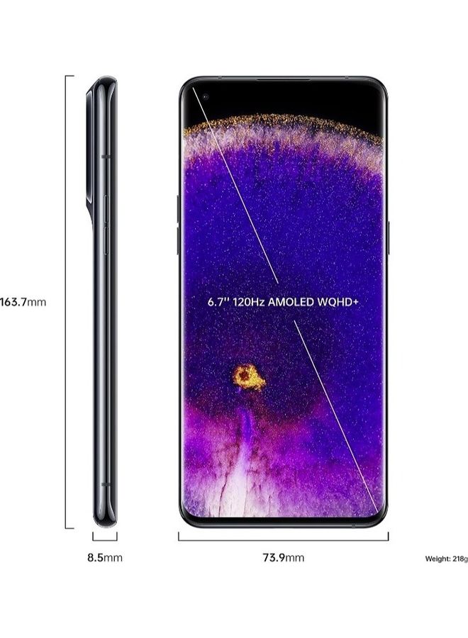 OPPO - Find X5 Pro 12GB RAM 256GB Glazed Black 5G - International Version - Image 1