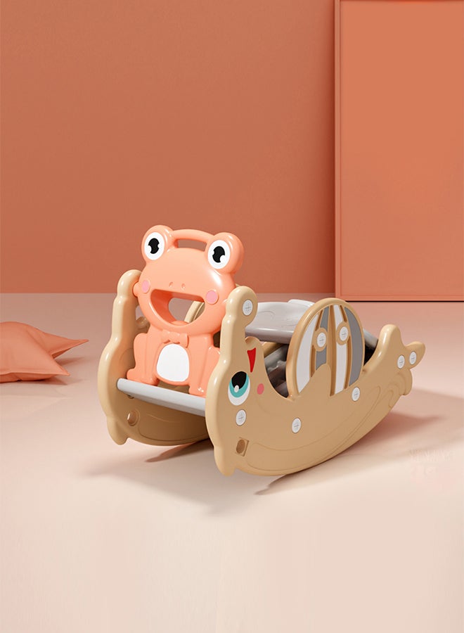 XIANGYU Indoor Double Children Colorful Toys Plastic 2 in 1 Rocking Horse Slide 102x34x47cm  - Image 5