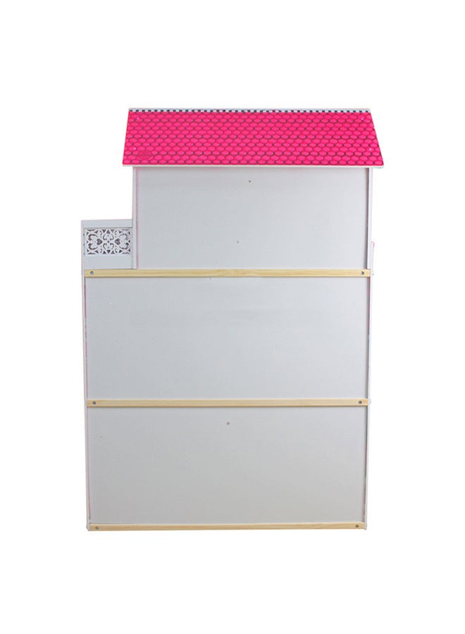 شيانغ يو مجموعات أثاث بيت الدمى لعبة التظاهر الخشبية الكبيرة مع مصعد 82x34x118 سم 82x34x118سم  - Image 3