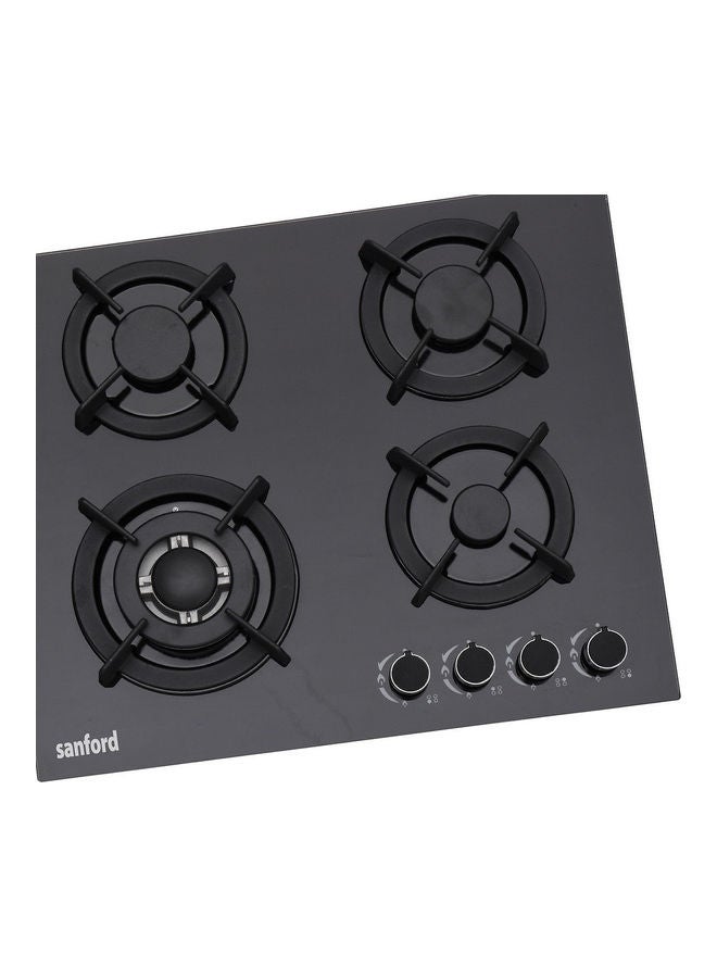 Sanford Glass Gas Hob 4 Burner SF5454GH BS Black  - Image 2