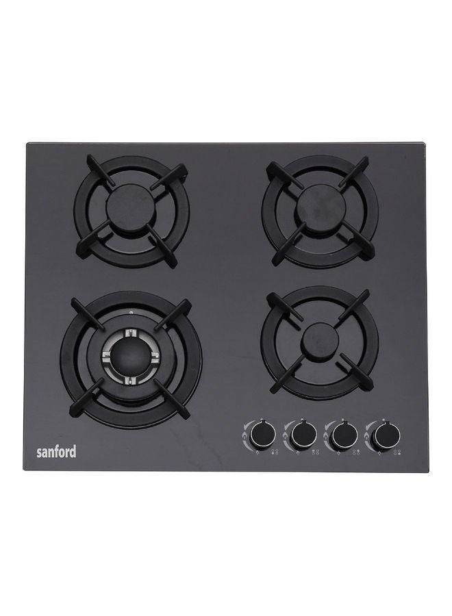 Sanford Glass Gas Hob 4 Burner SF5454GH BS Black  - Image 3