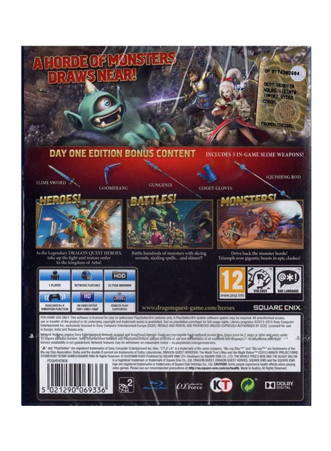 Square Enix - Renewed -  Dragon Quest Heroes The World Tree's Woe And The Blight Below Action & Shooter Intel Version - Action & Shooter - PlayStation 4 (PS4) - Image 1