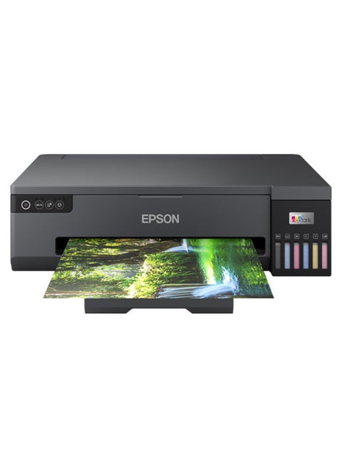 EcoTank L18050 Ink Printer, 6 Color Dye Based Inks, A3+ Borderless Photo Printing, Print Speed Appx 27 sec* (4R) / 65 sec* (A4), CD/DVD/PVC/ID Card Printing, WiFi Direct, C11CK38403DA Black