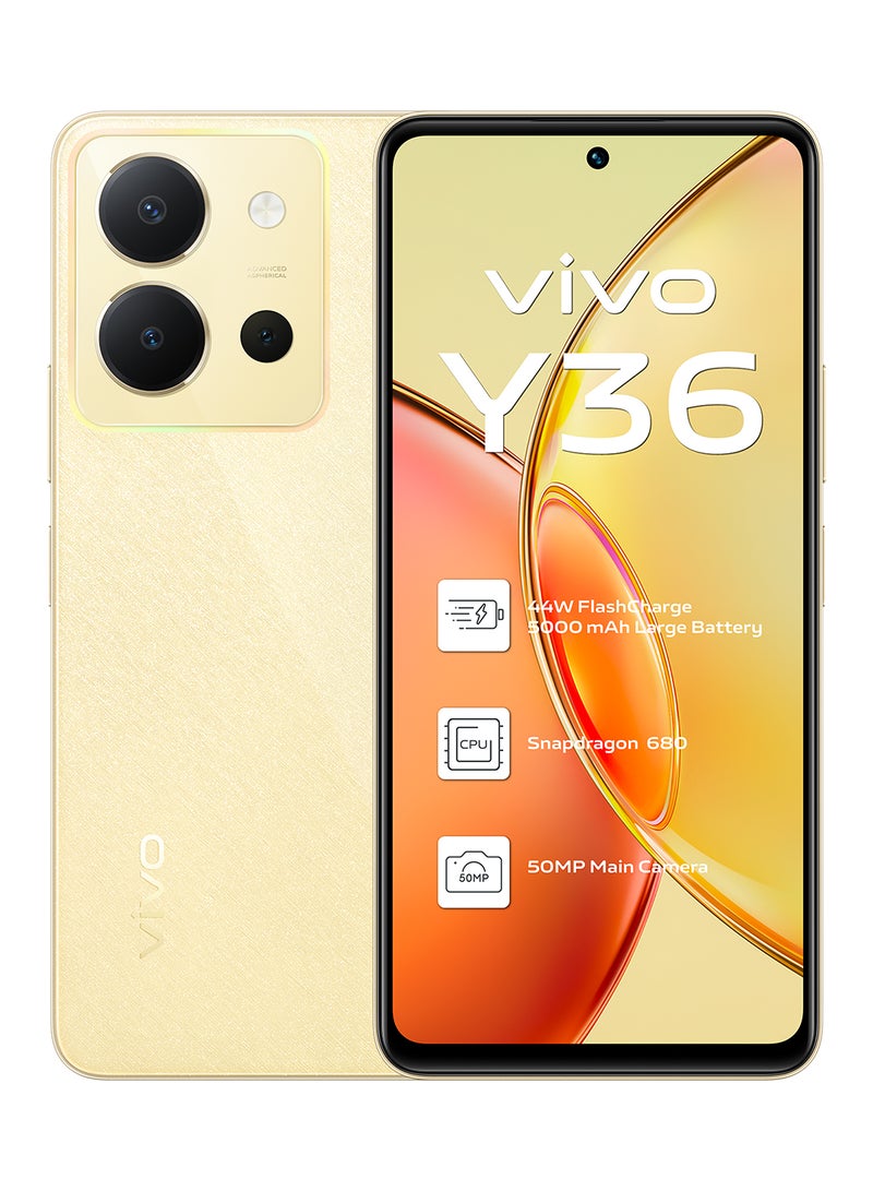 Y36  Dual Sim Vibrant Gold 8GB RAM 128GB 4G With  Wired Earphones,Backpack, Phone Ring Holder and 18 Months Warranty - Middle East Version - v1685691830/N53409972A_12