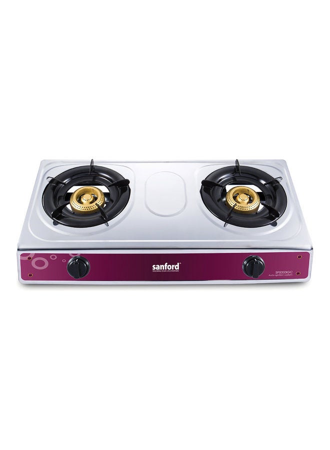 Sanford Stainless Steel Gas Stove 2 Burner SF5353GC 2B Silver  - Image 1
