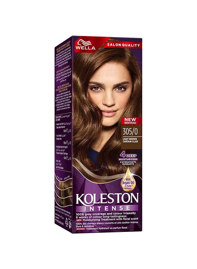 WELLA - Koleston Intense Hair Color 305/0 Light Brown - Image 1