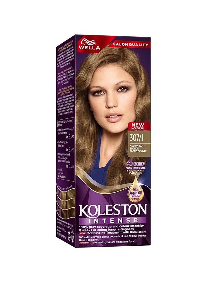 WELLA Koleston Intense Hair Color 307/1 Medium Ash Blonde  - Image 1