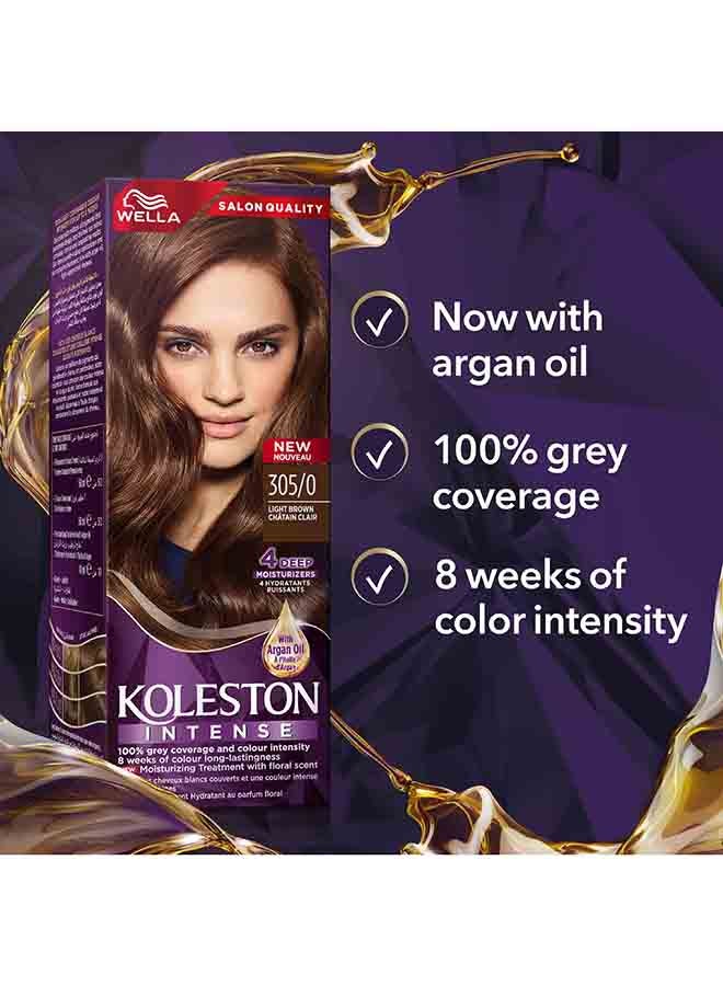 WELLA - Koleston Intense Hair Color 305/0 Light Brown - Image 1