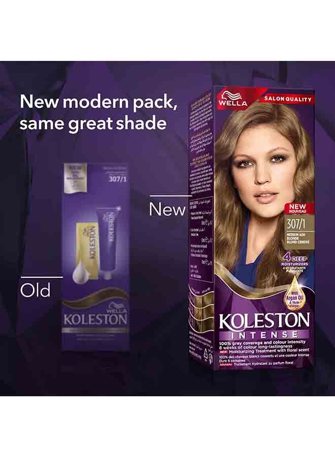 WELLA Koleston Intense Hair Color 307/1 Medium Ash Blonde  - Image 3