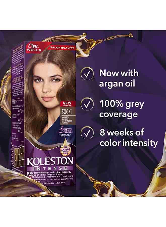 WELLA - Koleston Intense Hair Color 306/1 Dark Ash Blonde - Image 1
