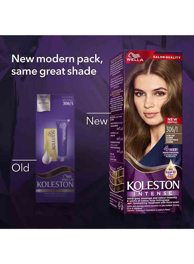 WELLA - Koleston Intense Hair Color 306/1 Dark Ash Blonde - Image 1