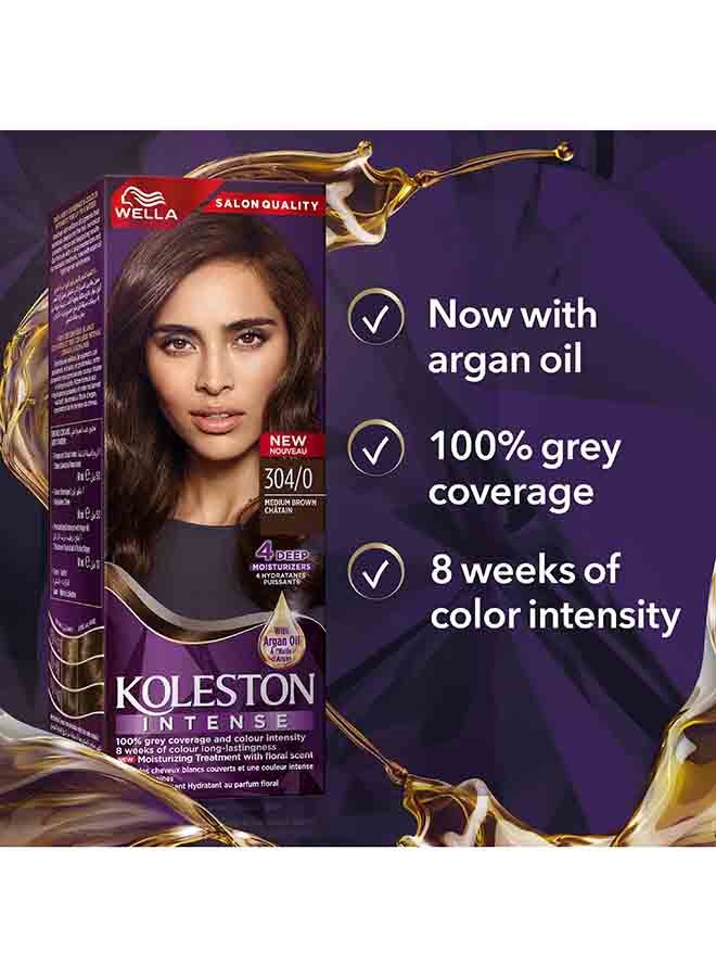Koleston Intense Hair Color 304/0 Medium Brown