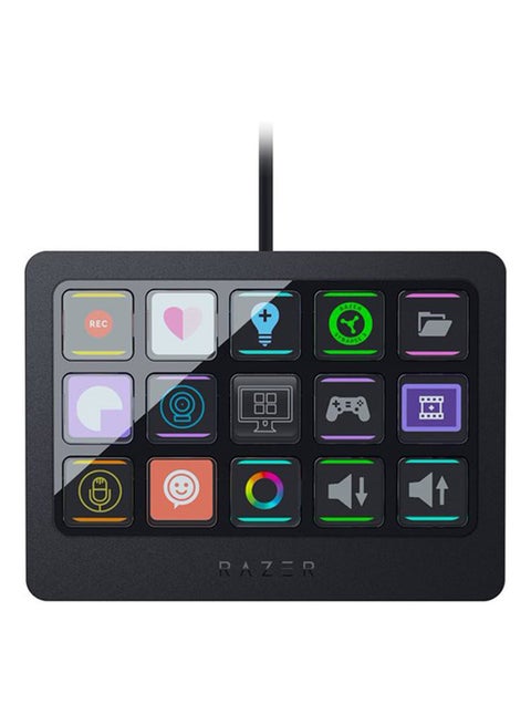 Stream Controller X All In One Keypad For Streaming 15 Switchblade Buttons