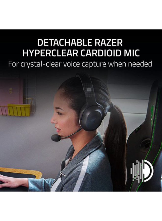 RAZER - Barracuda X Wireless Gaming & Mobile Headset Roblox Edition, PC, Playstation, Android, iOS, 2.4GHz Wireless + Bluetooth, Lightweight 250g, 40mm Drivers, 50 Hour Battery - Black - Image 1