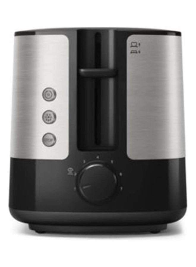 Philips - Viva Collection Toaster Hd2637/91-Black 1000.0 W HD2637 Silver - Image 1