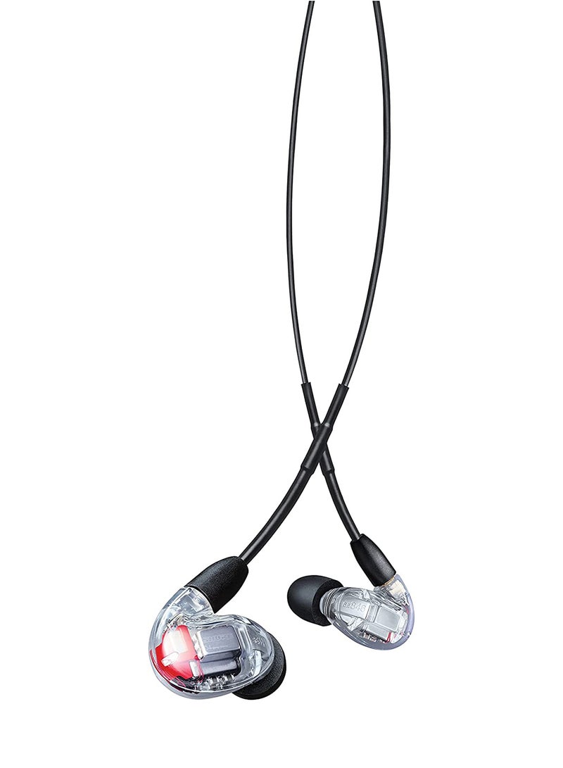 Shure SE846 Wired Sound Isolating Earphones Gen 2, Secure in-Ear Earbuds, High-End Professional Sound, Hi-Def Four Drivers, Upgraded Sound Filters, Durable Quality, Customizable Frequency, Clear  - Image 2