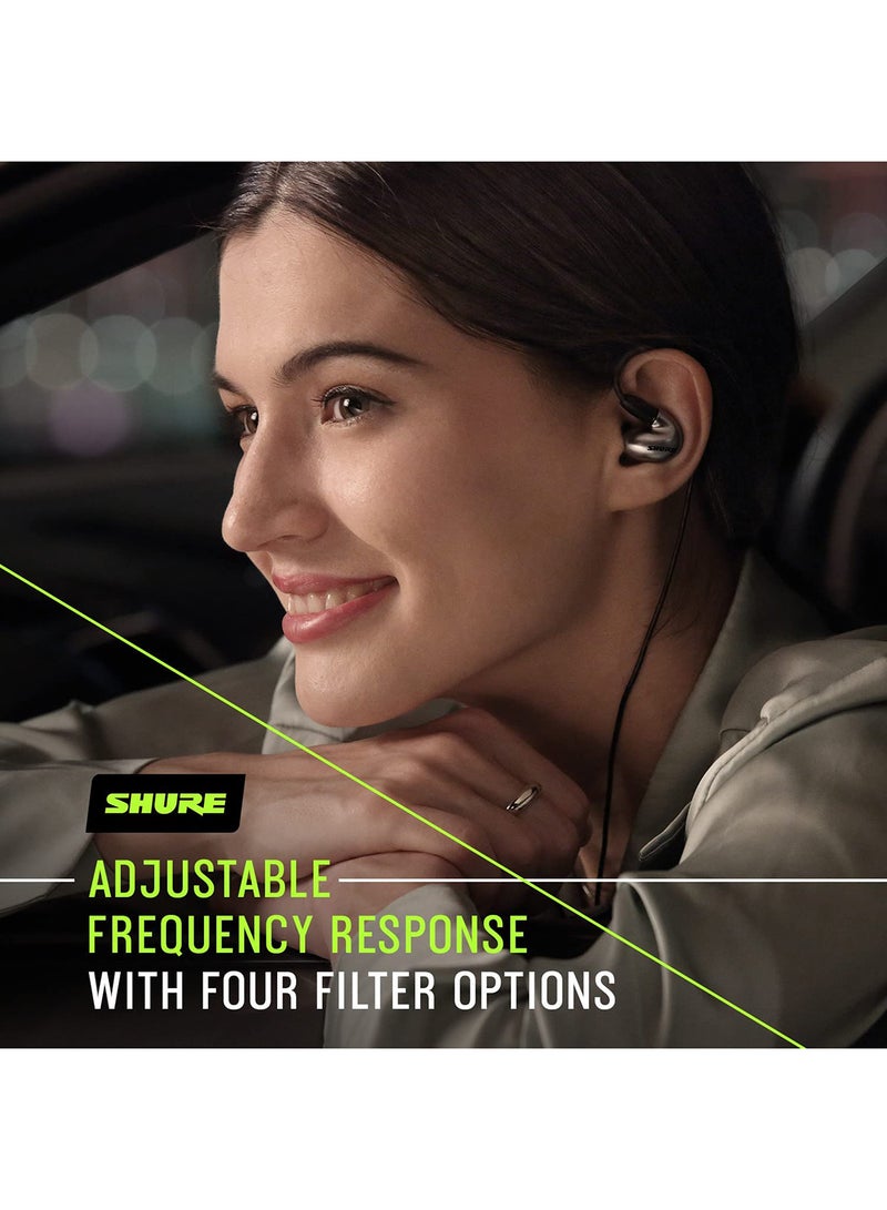 Shure SE846 Wired Sound Isolating Earphones Gen 2, Secure in-Ear Earbuds, High-End Professional Sound, Hi-Def Four Drivers, Upgraded Sound Filters, Durable Quality, Customizable Frequency, Clear  - Image 5