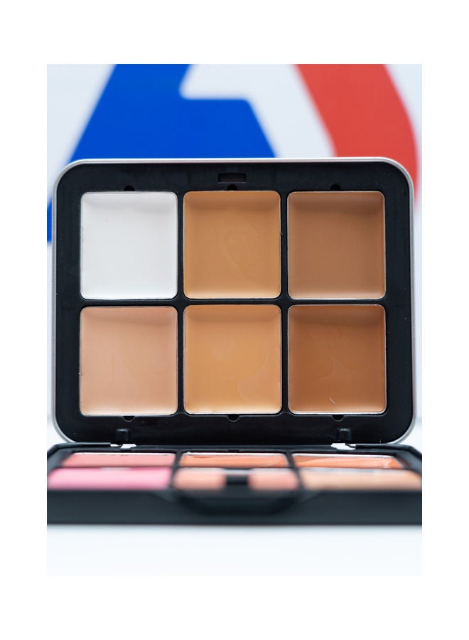 ROSE BERRY Concealer Cream & Blusher Cream Palette 12g - 12 Colors Multicolour  - Image 3