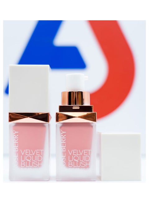 Velvet Liquid Blush 2 in 1 Cheeks & Lips  15 ml - Puff