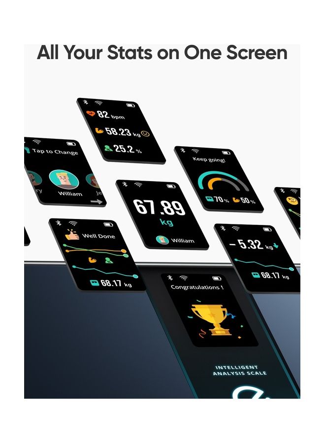 eufy - Wi-Fi Fitness Tracking Smart Scale P3 Intelligent Analysis 3d Virtual Body Mode Bluetooth Weight Scale And 16 Measurement Digital Scale With Heart Rate - Image 1