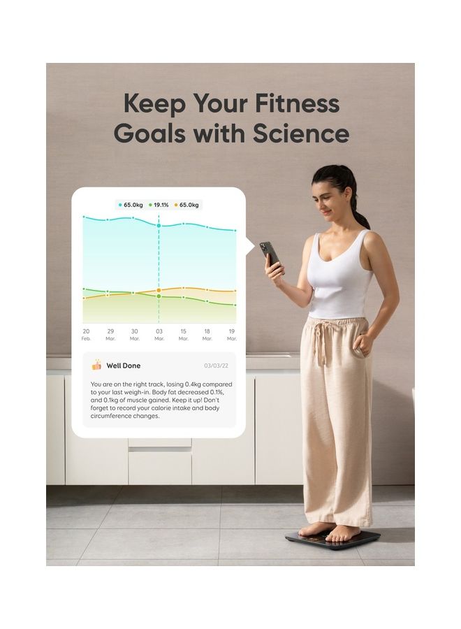 eufy - Wi-Fi Fitness Tracking Smart Scale P3 Intelligent Analysis 3d Virtual Body Mode Bluetooth Weight Scale And 16 Measurement Digital Scale With Heart Rate - Image 1