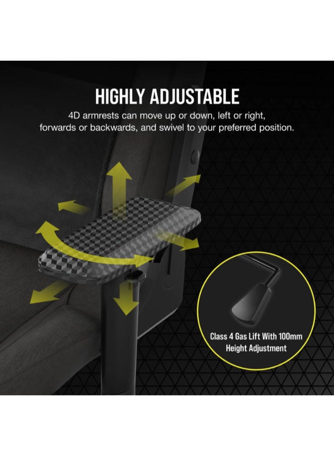 كورسير T3 Rush Fabric Gaming Chair - Image 4