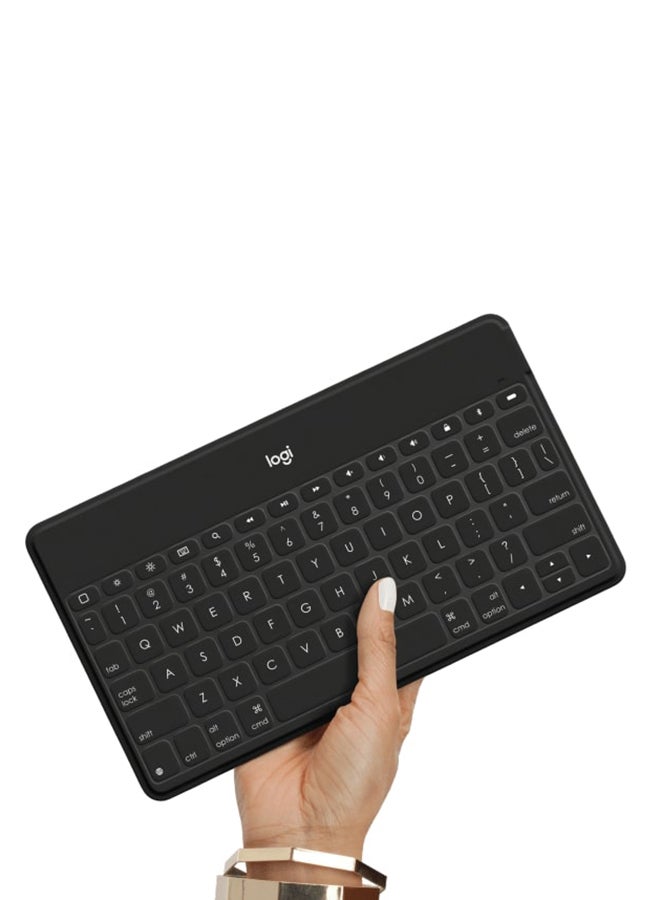 Logitech - Keys-To-Go Ultra-Portable Bluetooth Keyboard For iPhone, iPad, Apple TV And Mac Black - Image 1