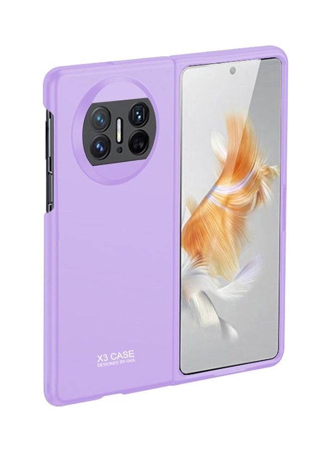 MARGOUN Huawei Mate X3 Polycarbonat Case With Tempered Glass Shockproof Cover Purple - Image 1